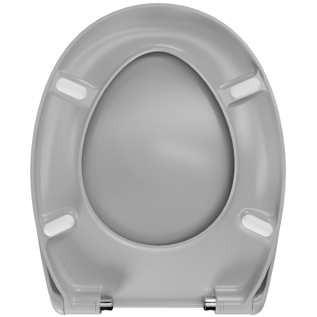 WC-Sitz Oval SoftClose Absenkautomatik Manhattan Grau TakeOff - Bild 8