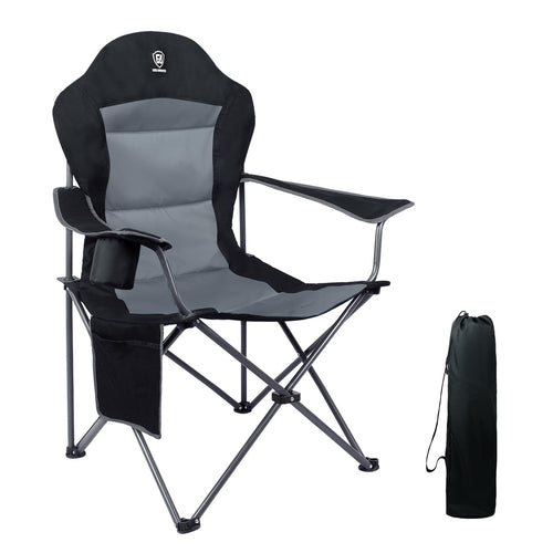 Campingstuhl faltbar mit hoher Rückenlehne 160 kg Stahl 3,9 kg