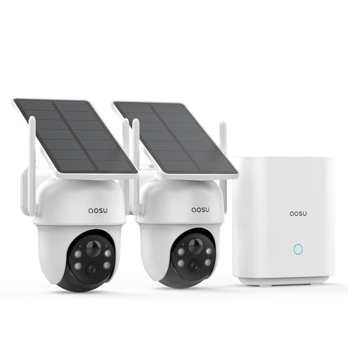Überwachungskamera Aussen Solar 2K Set mit 32 GB Lokalspeicher