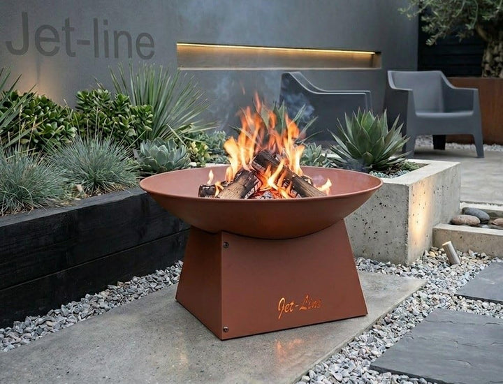 Feuerschale Rostoptik Metall Ø 58 cm für Garten und Terrasse - Bild 7