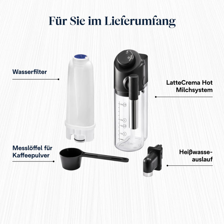 Kaffeevollautomat 7 Getränke mit LatteCrema Milchsystem Silber-Schwarz - Bild 8