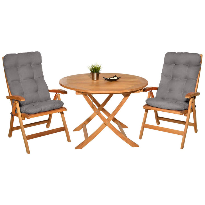 Hochlehner Auflagen 2er Set 100% Polyester UV5 für Gartenstühle - Bild 6
