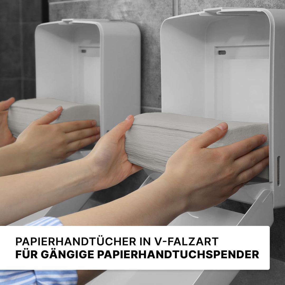 Papierhandtücher ZZ-Falz 25x23cm Recyclingpapier 10000 Stück - Bild 4