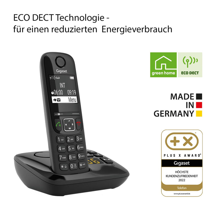 DECT-Telefon Set mit Anrufbeantworter 3 Mobilteile Schnurlostelefon - Bild 5