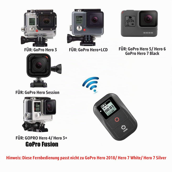 GoPro Fernbedienung kabellos WLAN LCD wasserdicht 50m Reichweite - Bild 4