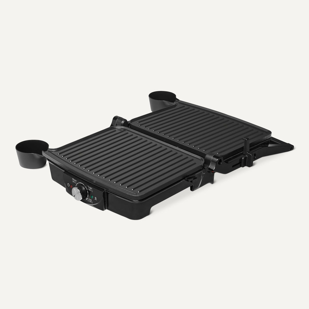 Elektrogrill 2000 W mit Antihaftplatten und Temperaturregelung - Bild 4
