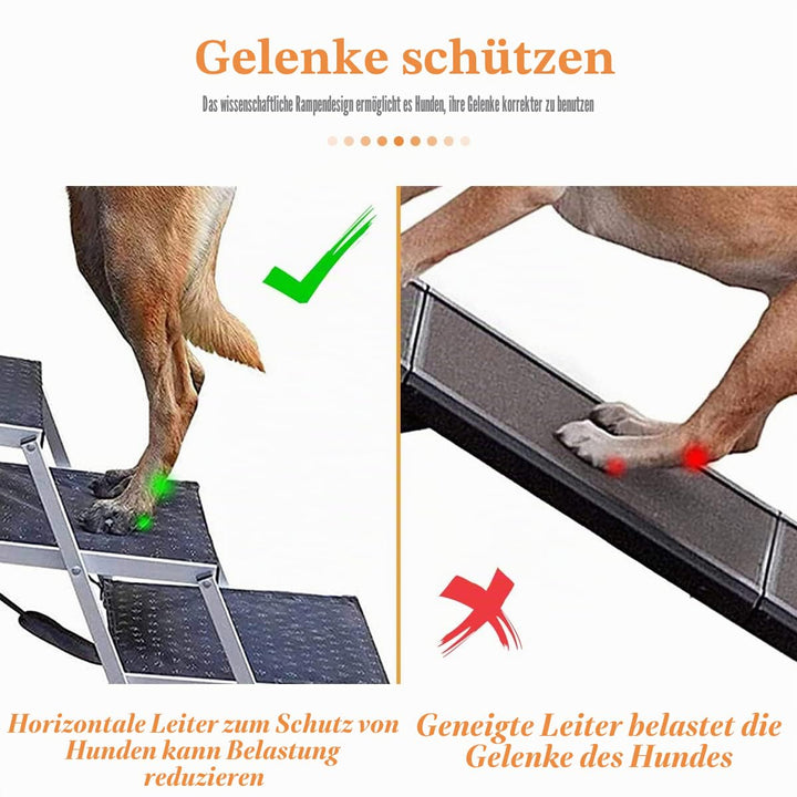 Hundetreppe Auto 4 Stufen klappbar Aluminium bis 70 kg - Bild 4