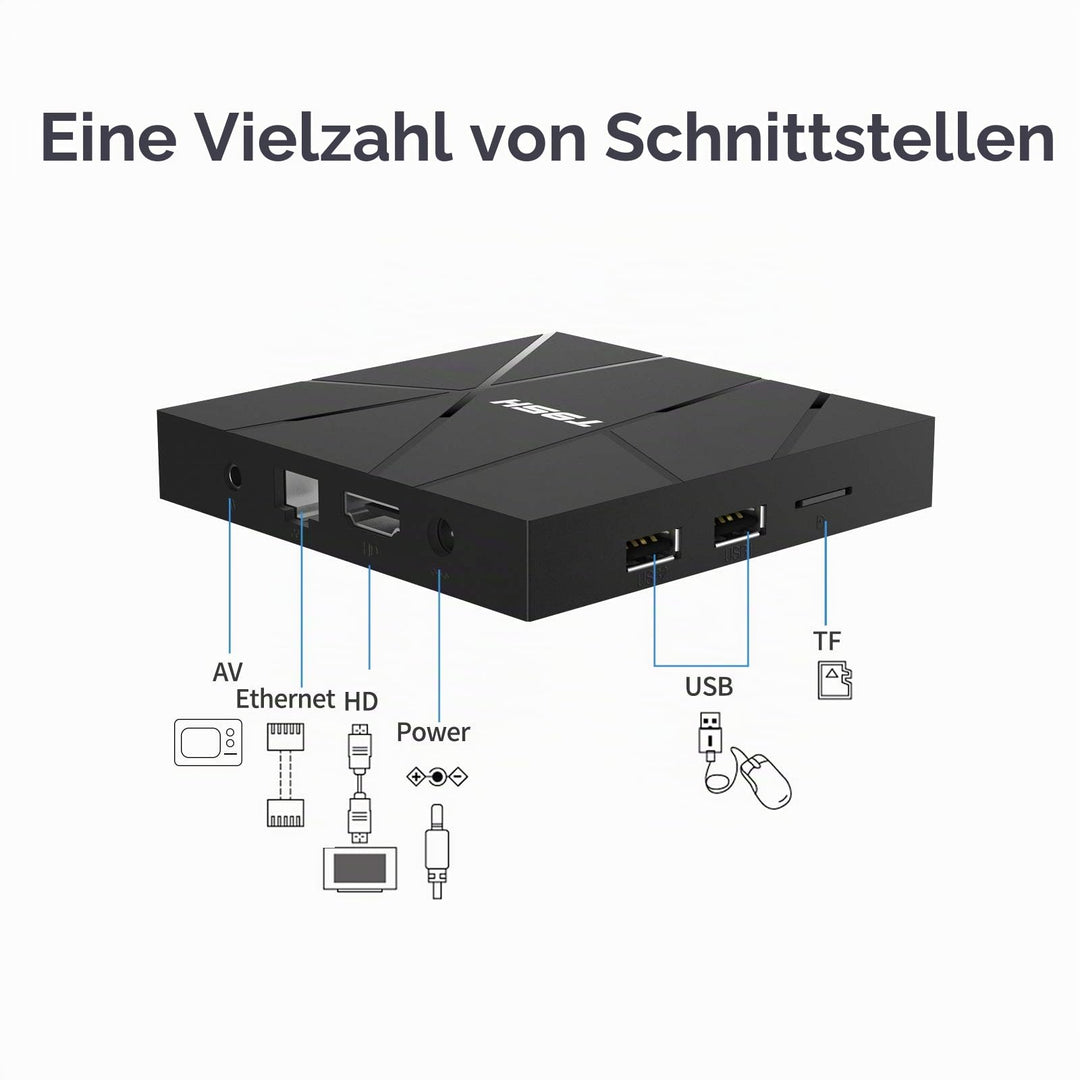 Android TV Box 6K Android 10.0 Quad-Core 2GB RAM 16GB - Bild 4