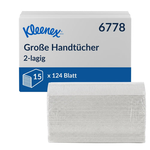 Papierhandtücher 2-lagig Airflex 15x124 Blatt Einmal-Falthandtuch