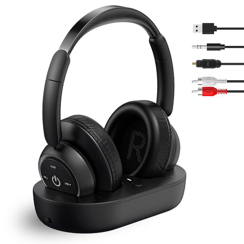 TV-Funkkopfhörer kabellos Bluetooth 5.0 mit Ladestation 20h Akku
