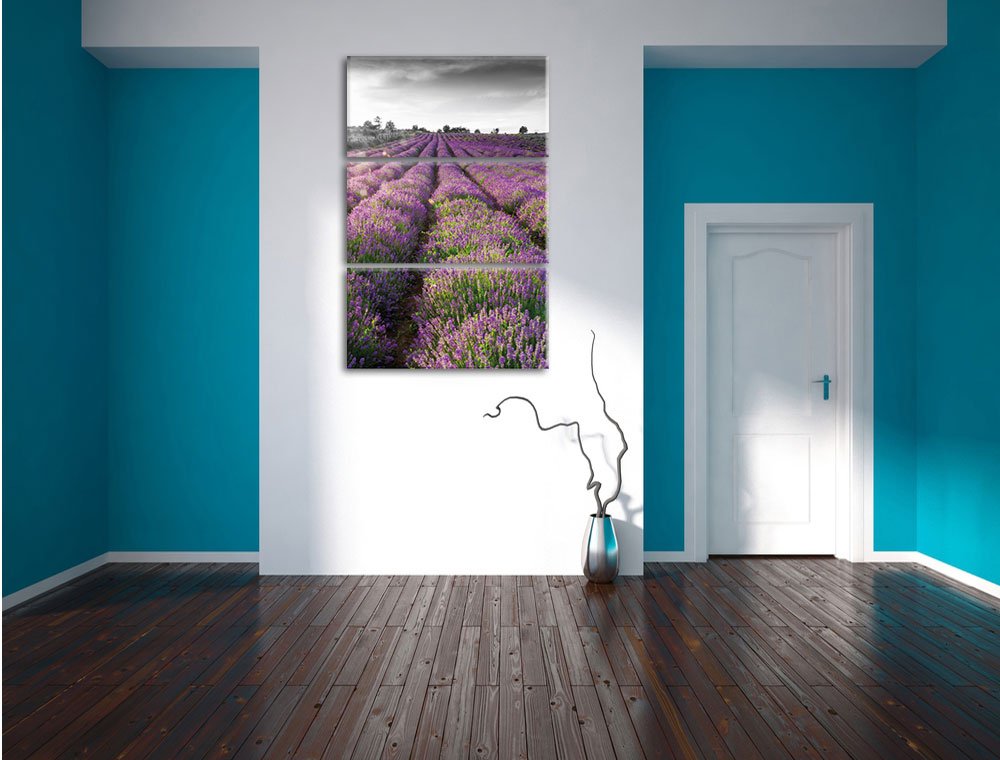 Leinwandbild Lavendelfelder Provence 3-teilig 120x80 cm - Bild 5