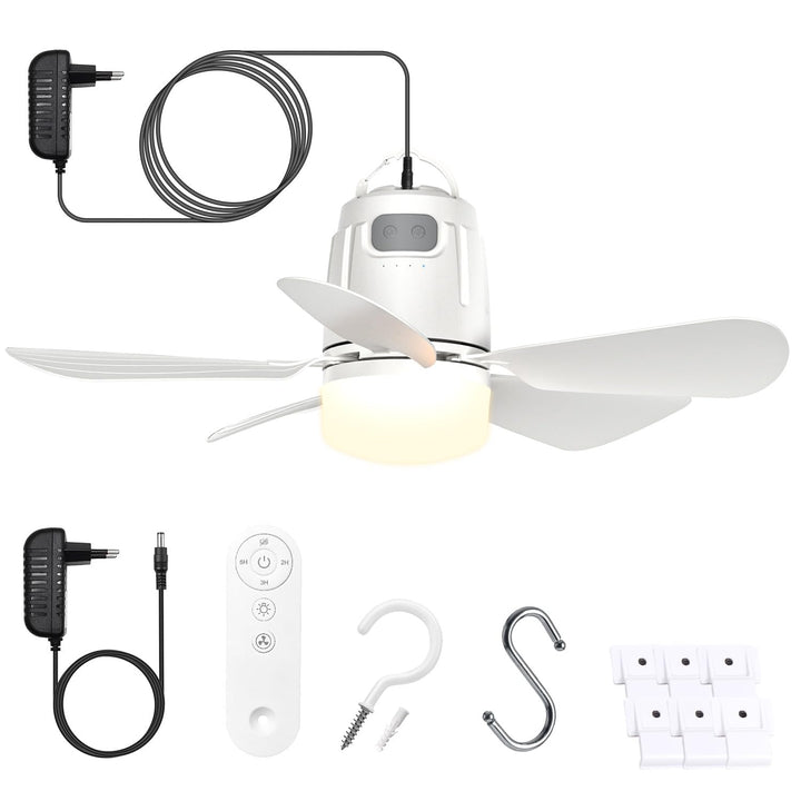 Deckenventilator mit LED-Beleuchtung 50cm 4 Stufen Fernbedienung