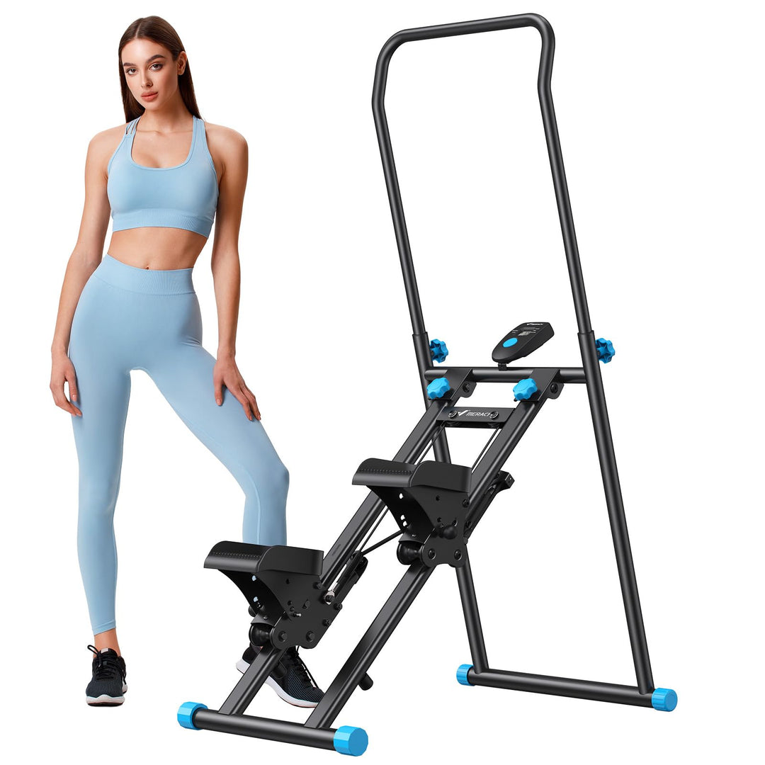 Stair Stepper Heimtrainer Vertikal mit LCD-Monitor und Lenker