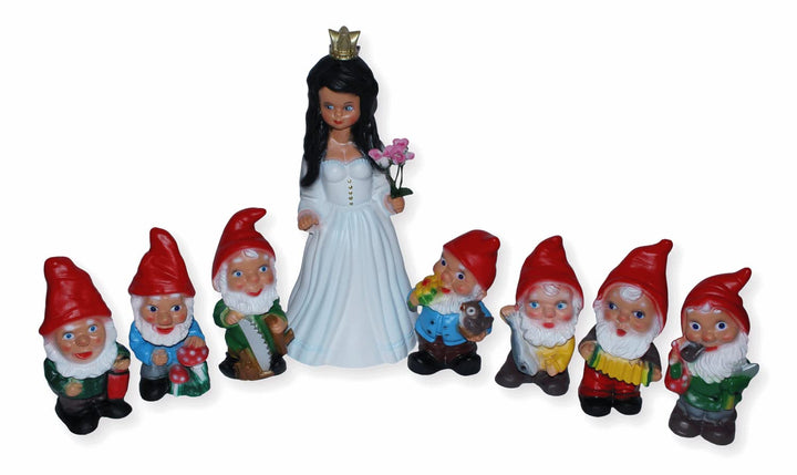 Gartenfigur Schneewittchen und 7 Zwerge PVC wetterfest 8-teilig - Bild 2