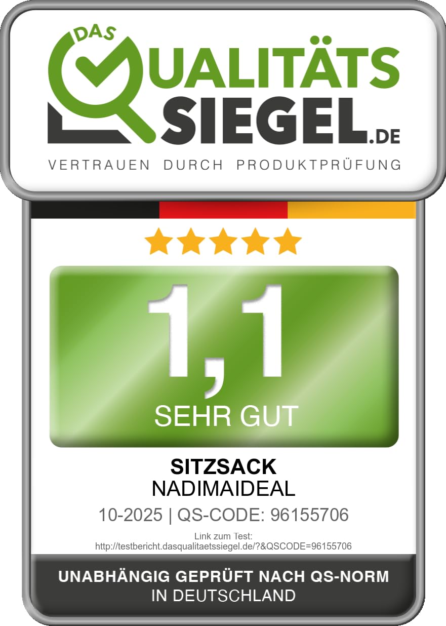 Sitzsack Tropfenform XXL 88 cm Oxford 600D Indoor &amp; Outdoor anthrazit - Bild 4