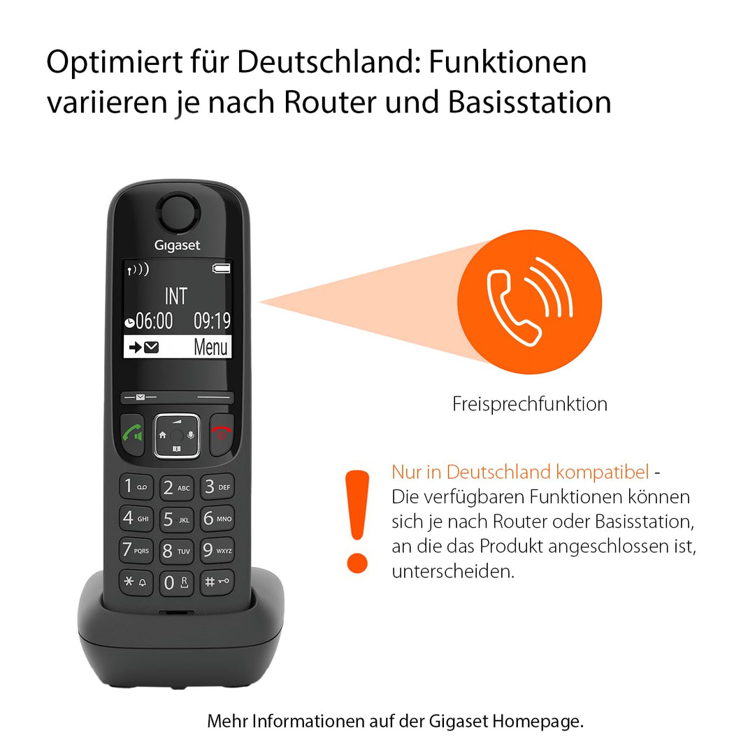 DECT-Telefon Set mit Anrufbeantworter 3 Mobilteile Schnurlostelefon - Bild 2