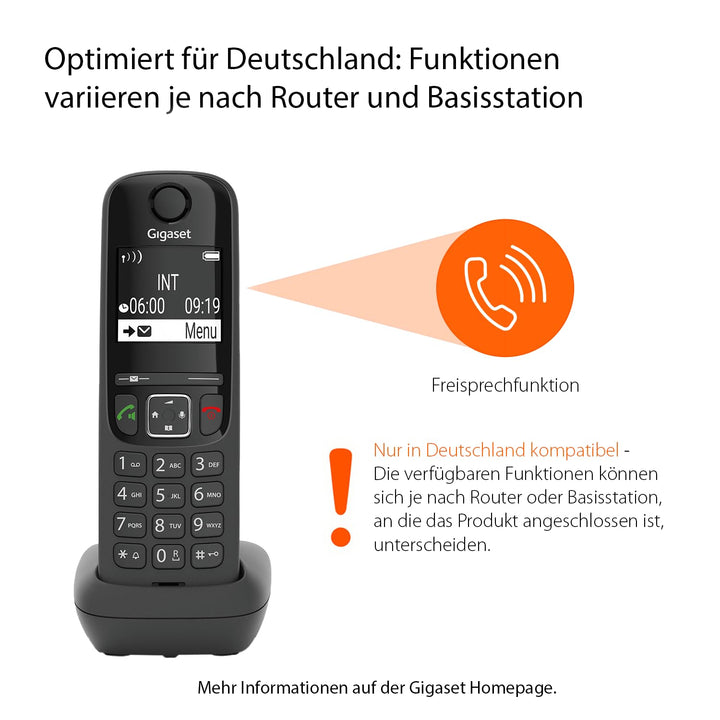 DECT-Telefon Set mit Anrufbeantworter 3 Mobilteile Schnurlostelefon - Bild 2