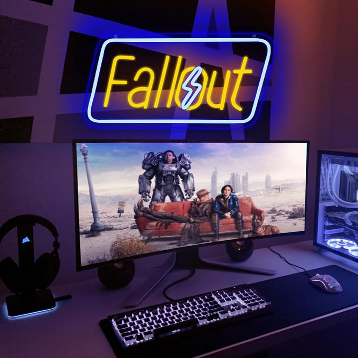 Gaming Neon Schild LED Wanddekoration Spielzimmer 35x17 cm - Bild 3