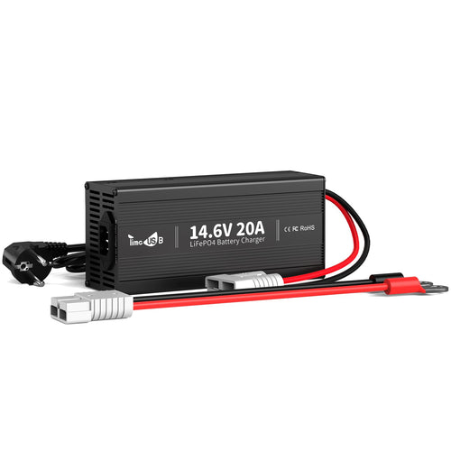 LiFePO4 Ladegerät 14,6V 20A für 12V Lithiumbatterien Aluminium
