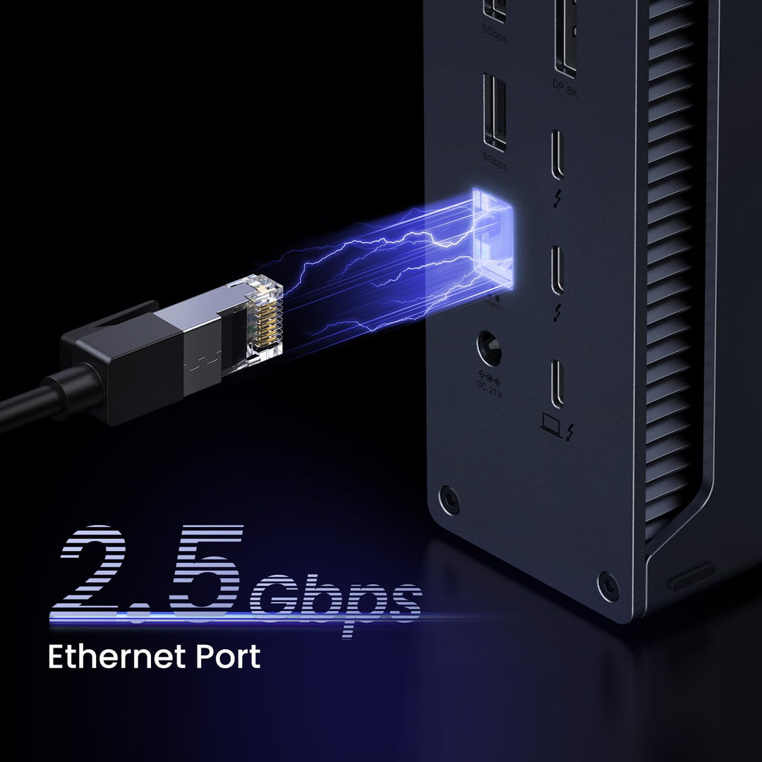 Thunderbolt 4 Dockingstation 13-in-1 40Gbps Dual 4K 90W Aufladung - Bild 7