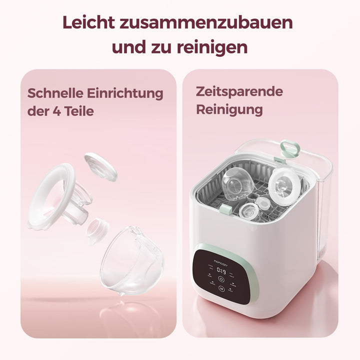 Elektrische Milchpumpe tragbar 2er-Set mit DoubleFit Haube BPA-frei - Bild 4