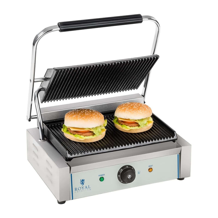 Kontaktgrill Elektrogrill 2200W Gusseisen mit Fettauffangschale - Bild 2