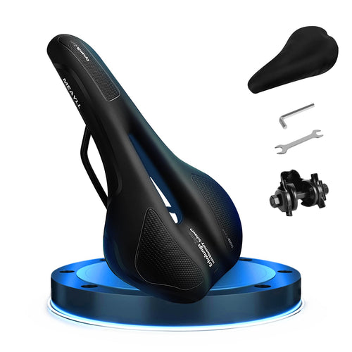 Fahrradsattel ergonomisch MTB & Rennrad Memory Foam mit Mittelkanal