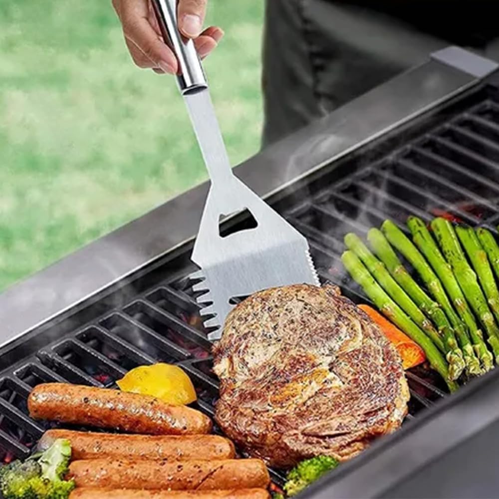 Grillbesteck-Set 16-teilig Edelstahl im Aluminiumkoffer - Bild 5