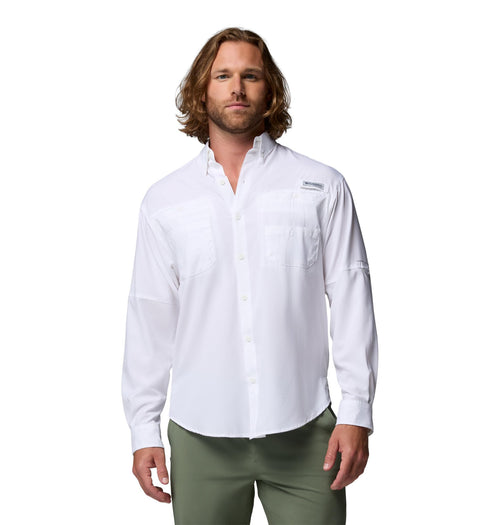 Langarmhemd Herren Fischen UPF 40 Ripstop Polyester Weiss XXL