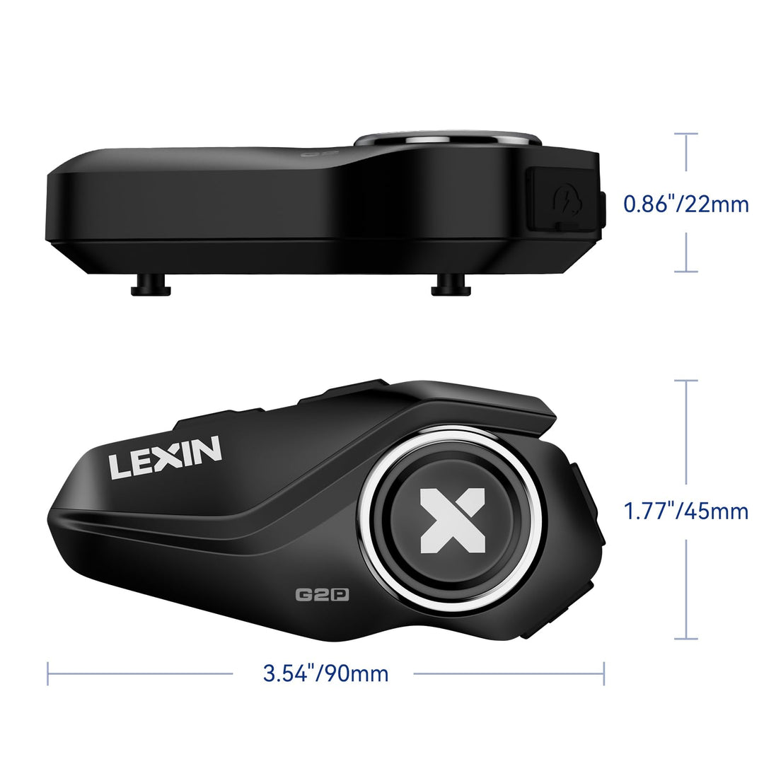 Motorrad Bluetooth Headset 6-Wege 1000m Reichweite IP67 Doppelpack - Bild 9