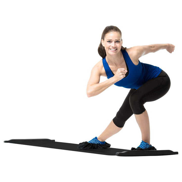 Slide Board Ganzkörpertrainer PE 180x50 cm mit Gleitüberzügen - Bild 4