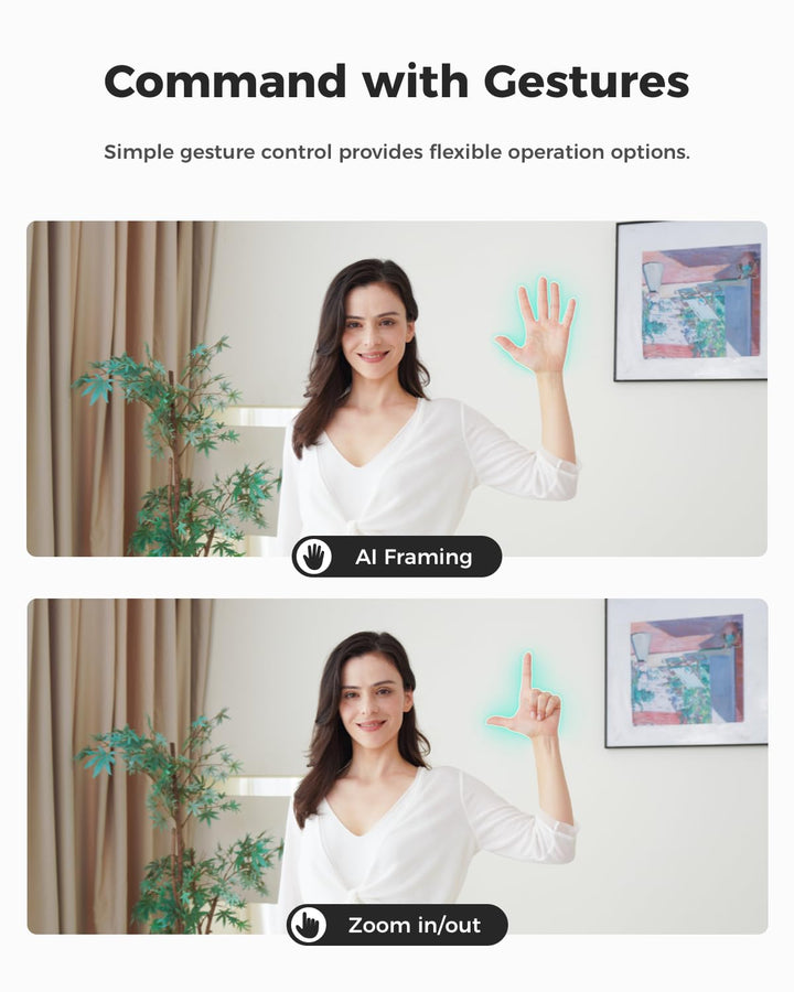 Webcam 1080P 100FPS mit KI-Framing und Gestensteuerung - Bild 6
