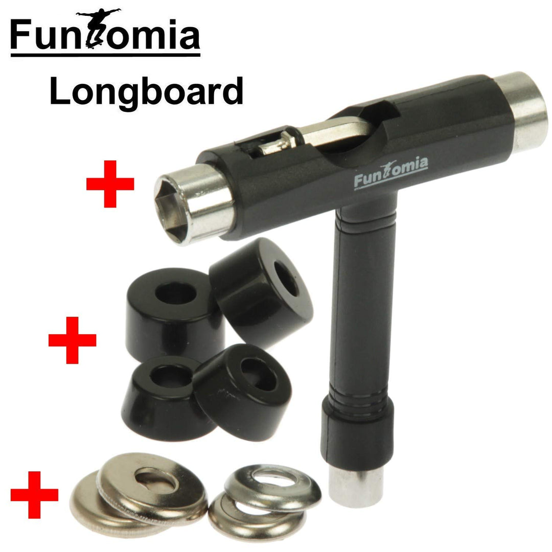 Camber Longboard Ahornholz 106cm Drop-Through Flex2 bis 84kg - Bild 7