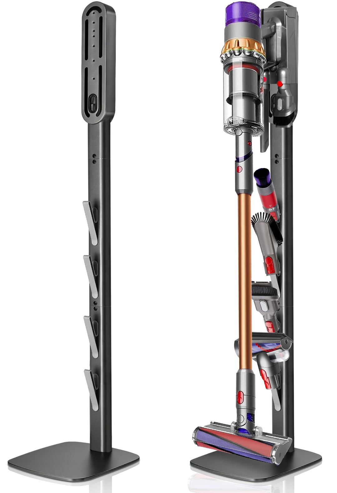 Staubsauger Ständer für Dyson V6–V16 ohne Bohren Dunkelgrau