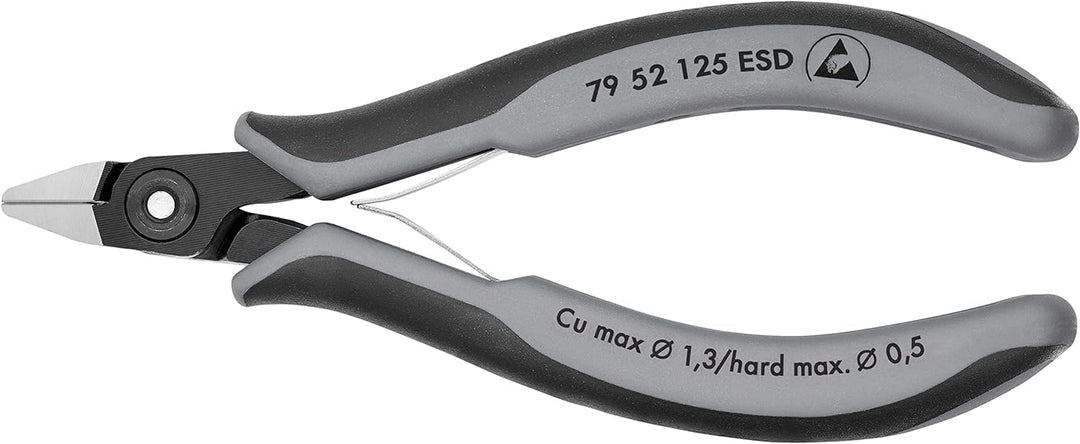 Elektronik-Seitenschneider ESD Präzision 125 mm mit Drahtklemme