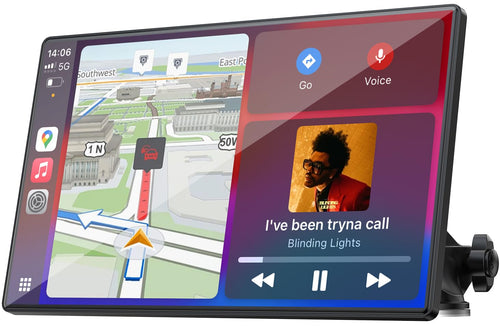 Tragbares CarPlay Display 9 Zoll Touchscreen mit Android Auto & Bluetooth