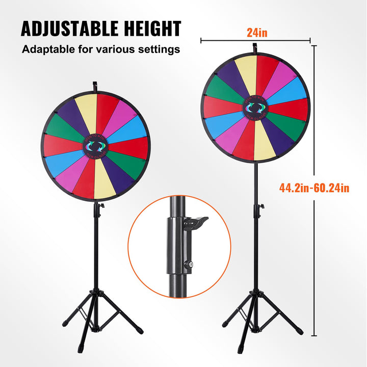 Glücksrad 60cm mit Ständer 14 Felder wiederbeschreibbar für Events - Bild 6