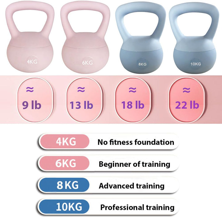 Soft Kettlebell 8 kg mit Eisensandfüllung für Heimtraining - Bild 2