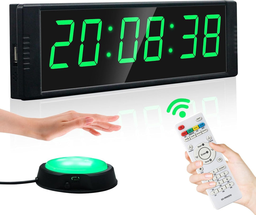 LED Countdown Timer Stoppuhr mit Fernbedienung Intervall 26cm