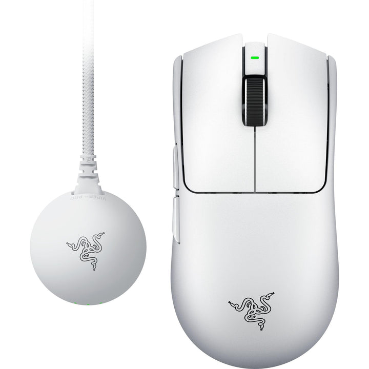 Gaming-Maus kabellos ultraleicht 50g 8kHz 50K Sensor weiss
