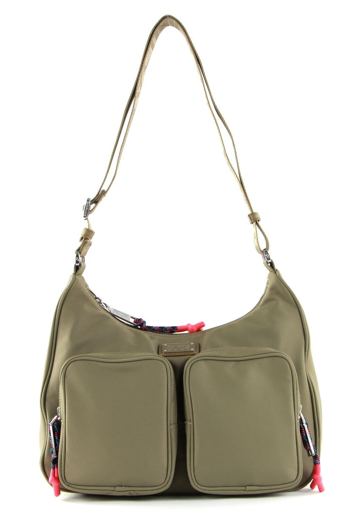 Schultertasche Nylon 32x23x13 cm Crossbody Elmwoo Grün