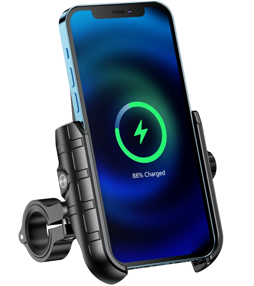 Motorrad Handyhalterung mit 15W Qi Wireless Charger IP66 wasserdicht - Bild 8