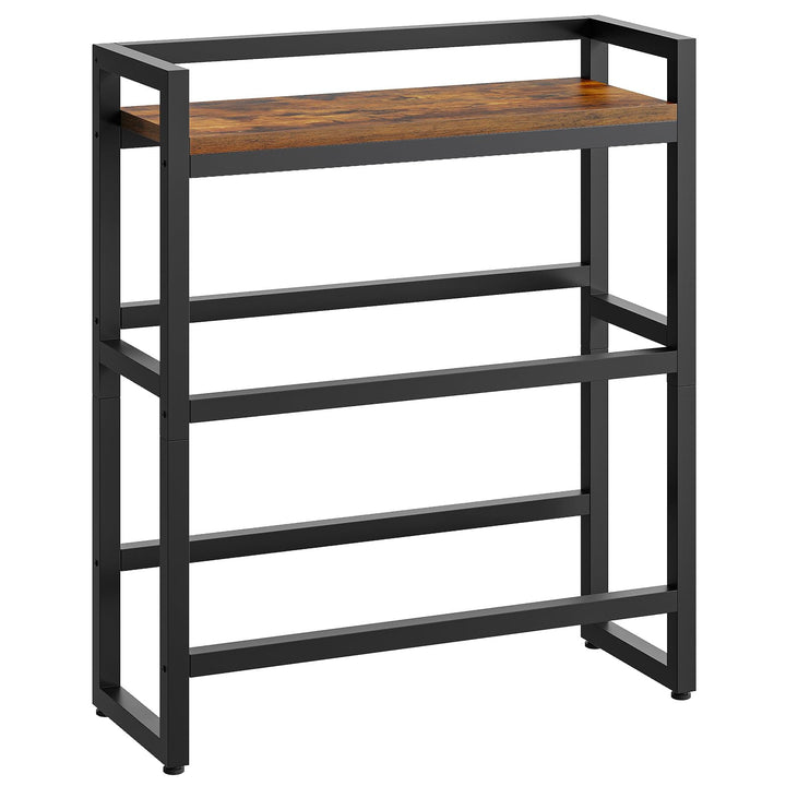 Getränkekistenregal 3 Etagen für 4 Kisten Metall Vintage 74x32x116 cm