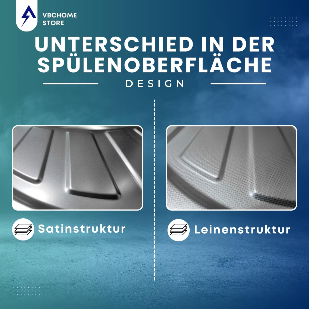 Einbauspüle Edelstahl 79x50 cm 1,5 Becken mit Abtropffläche rechts - Bild 4