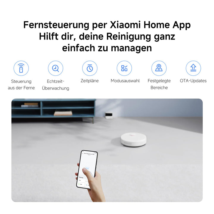 Saugroboter mit Wischfunktion 5000Pa LDS-Laser App-Steuerung - Bild 10