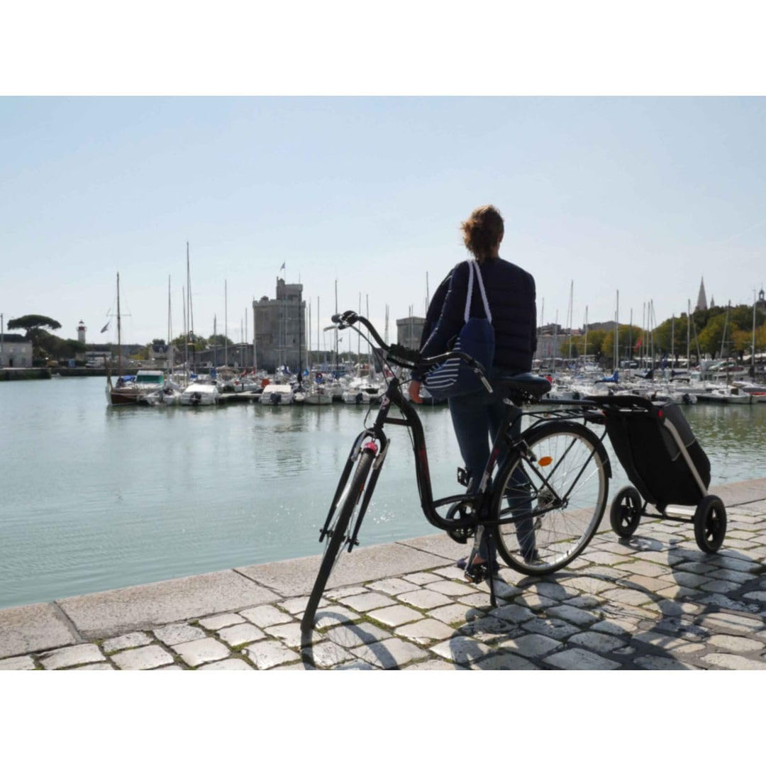 Fahrrad-Taschenhalter für Einkaufskörbe und Taschen, schwarz - Bild 7
