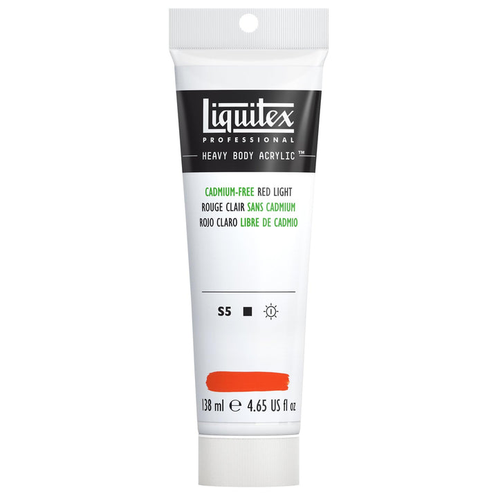 Acrylfarbe Heavy Body Kadmiumfrei Rot Hell 138ml Tube Künstlerqualität