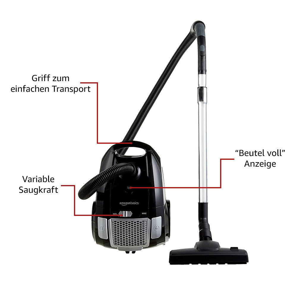 Staubsauger mit Beutel HEPA-Filter 700W 3L für Teppich &amp; Hartboden - Bild 7