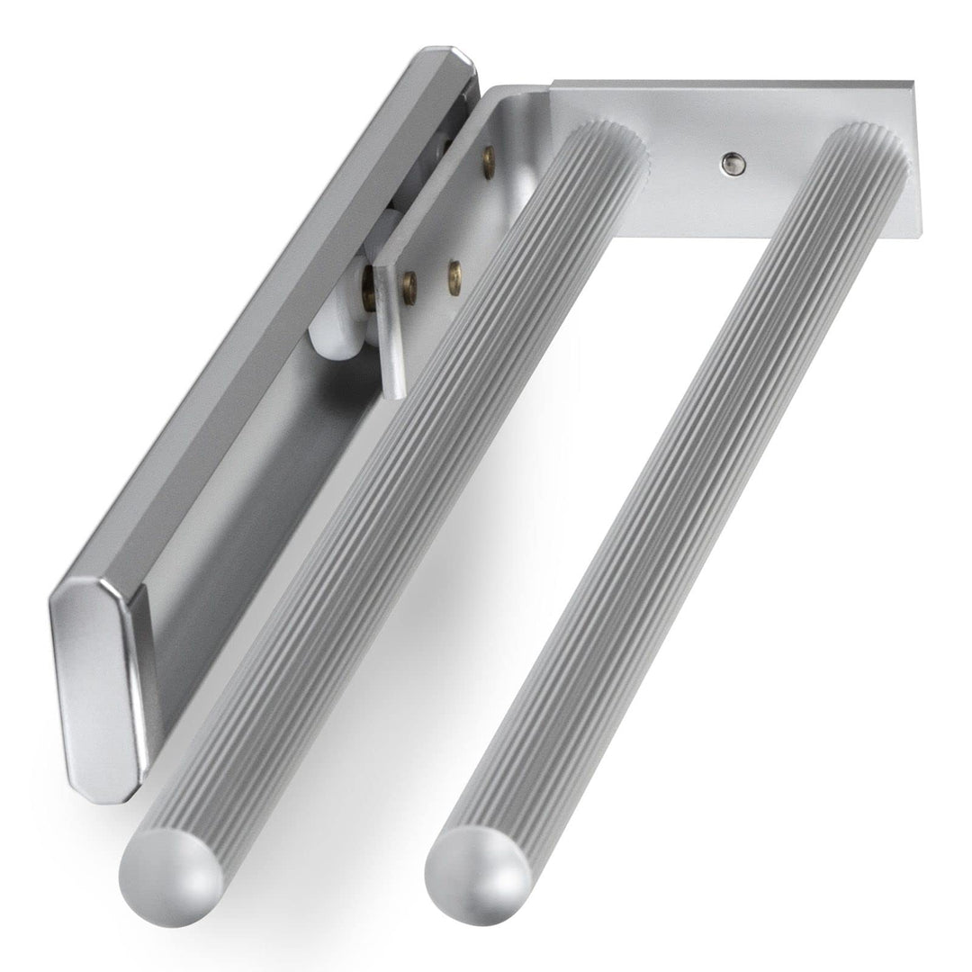 Handtuchhalter Aluminium ausziehbar 2-armig chrom 325–487 mm 2er-Set - Bild 2