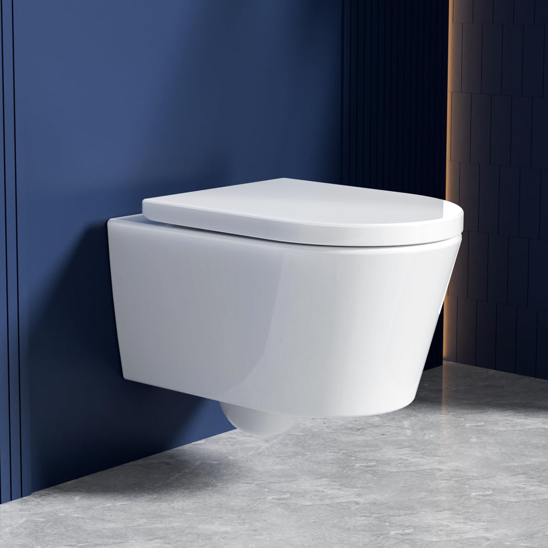 Hänge-WC spülrandlos 48.5 cm Soft-Close Doppelspülung Keramik
